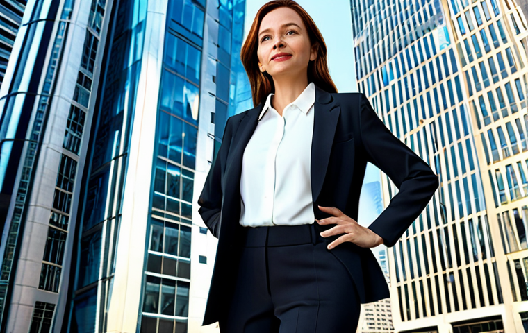 **

"A successful architect, fully clothed in a stylish and modest professional outfit (blazer, tailored pants, blouse), stands confidently in front of a modern skyscraper she designed, appropriate attire, safe for work, perfect anatomy, natural pose, high-quality rendering, daytime, bright lighting, professional."

**