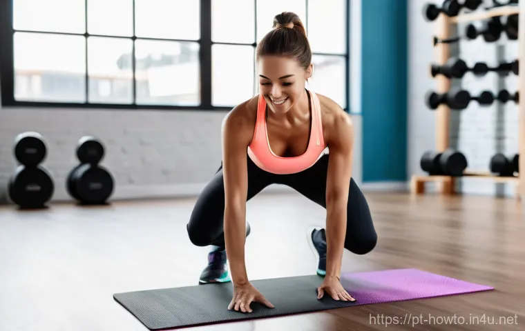 피트니스 앱 활용법 - Image Prompt 1: Personalized Fitness Journey at Home**